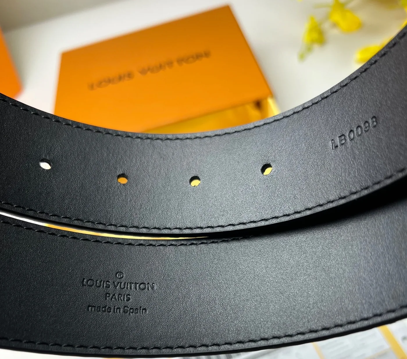 Louis Vuitton Initiales Reversible LV Belt with Silver Toned Hardware LV for Women