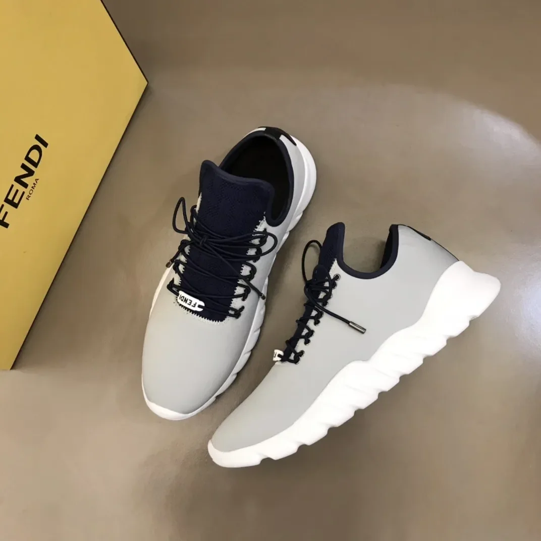 Fendi FD Faster Trainers Grey Fendi FD Faster Trainers Grey