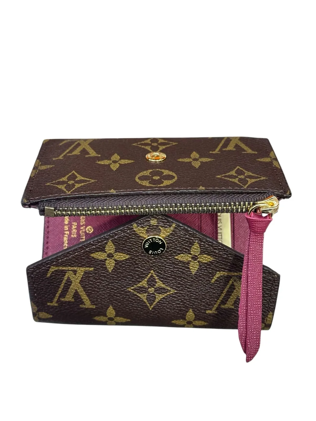 Victorine Wallet Burgundy Monogram Canvas