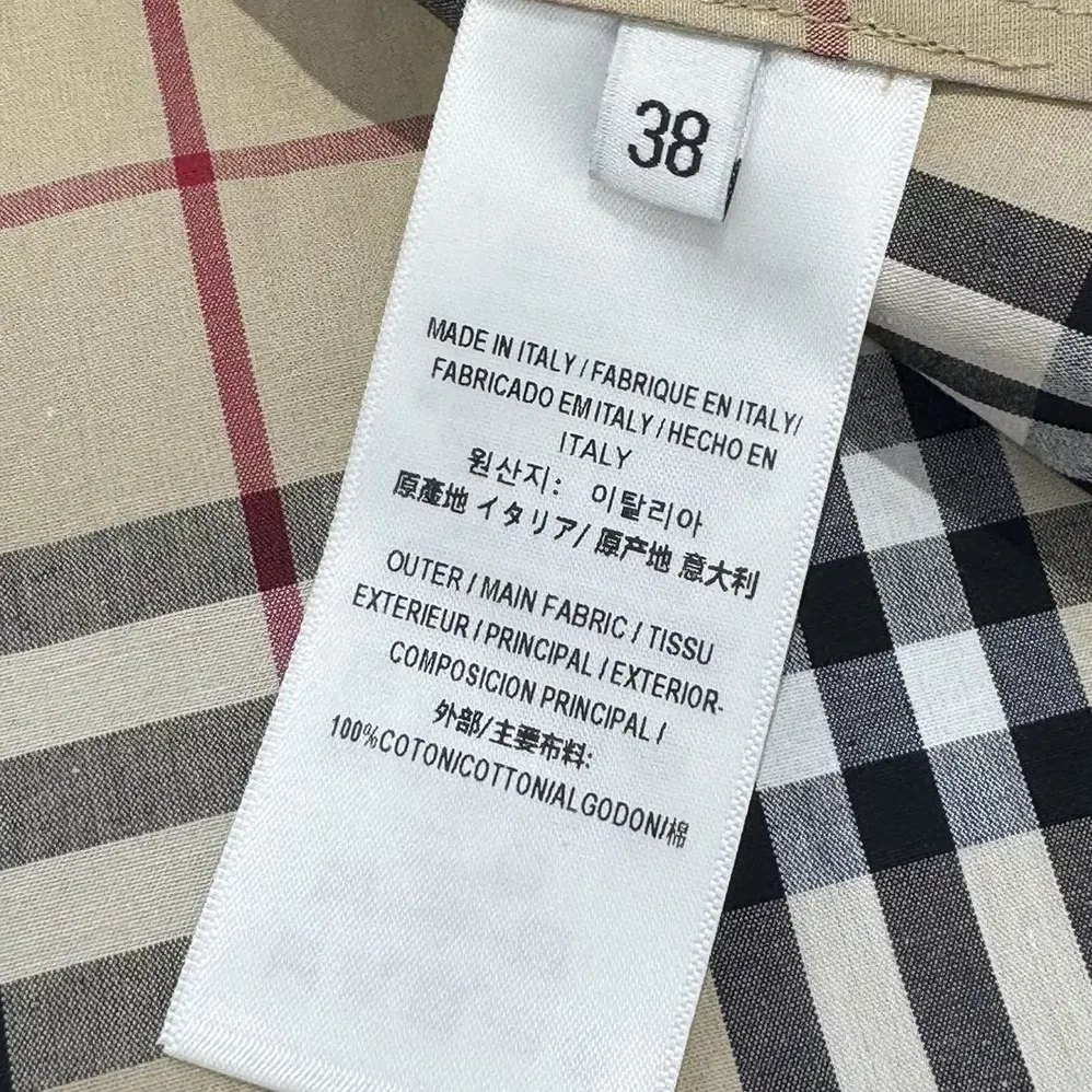 Burberry Check Cotton Dress for Women