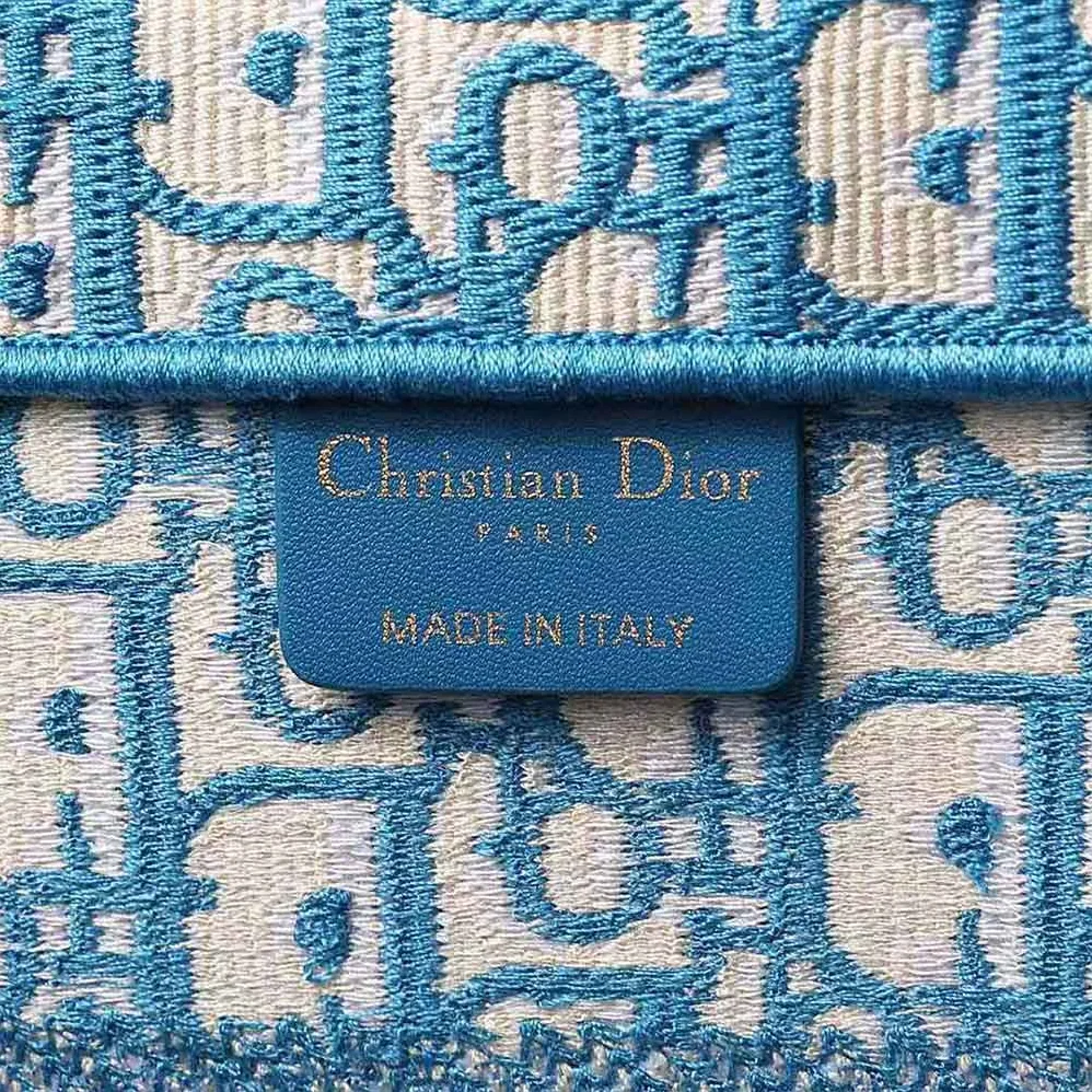Dior Small Dior Book Tote Cornflower Blue Dior Oblique Embroidery for Women Dior Small Dior Book Tote Cornflower Blue Dior Oblique Embroidery for Women