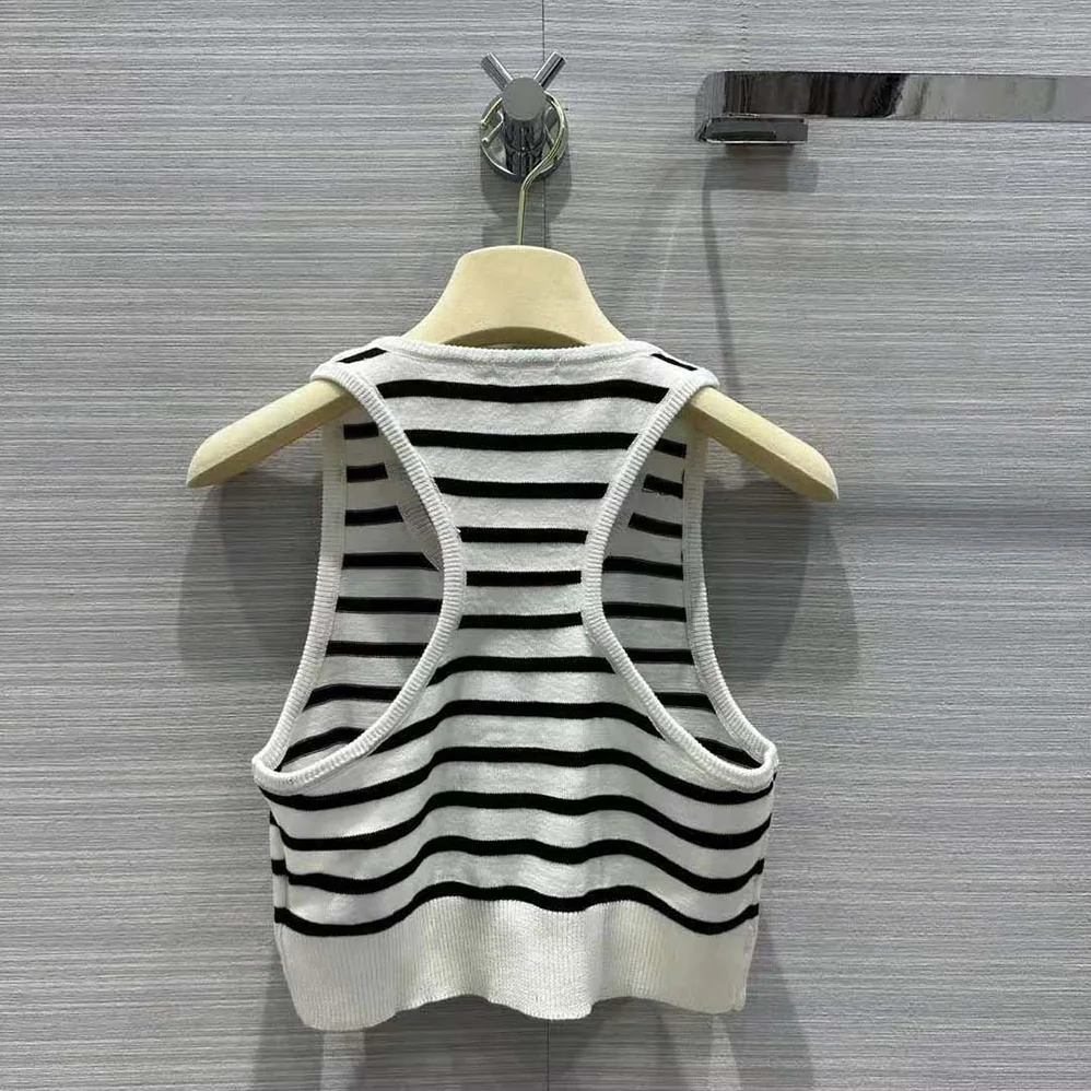 Miu Miu Cotton Top with Intarsia Logo for Women in White
