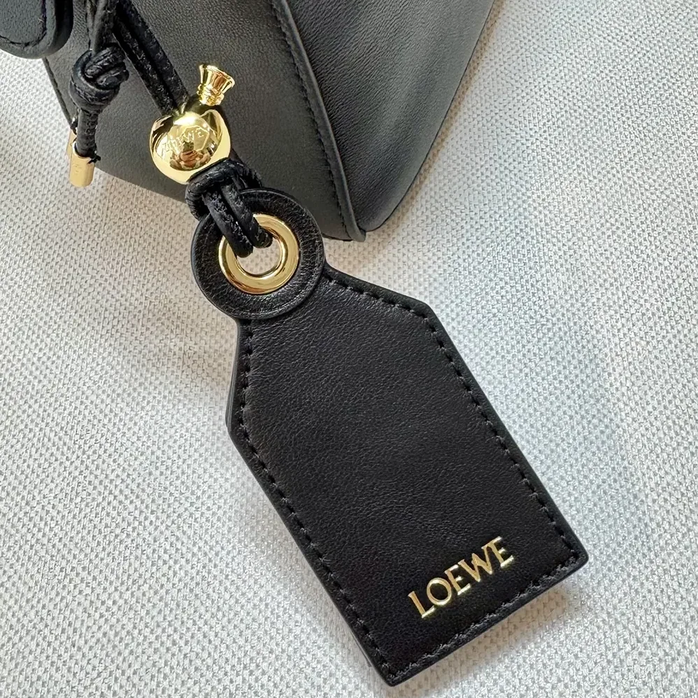 Loewe Small Featherlight Puzzle Bag in Nappa Lambskin for Unisex in Black