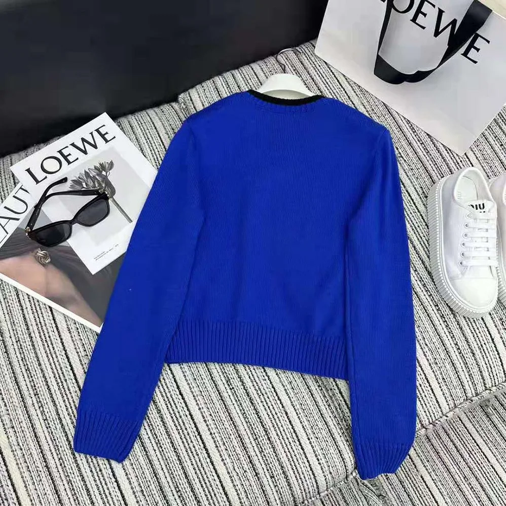 Loewe Sweater in Wool for Women in Blue Loewe Sweater in Wool for Women in Blue
