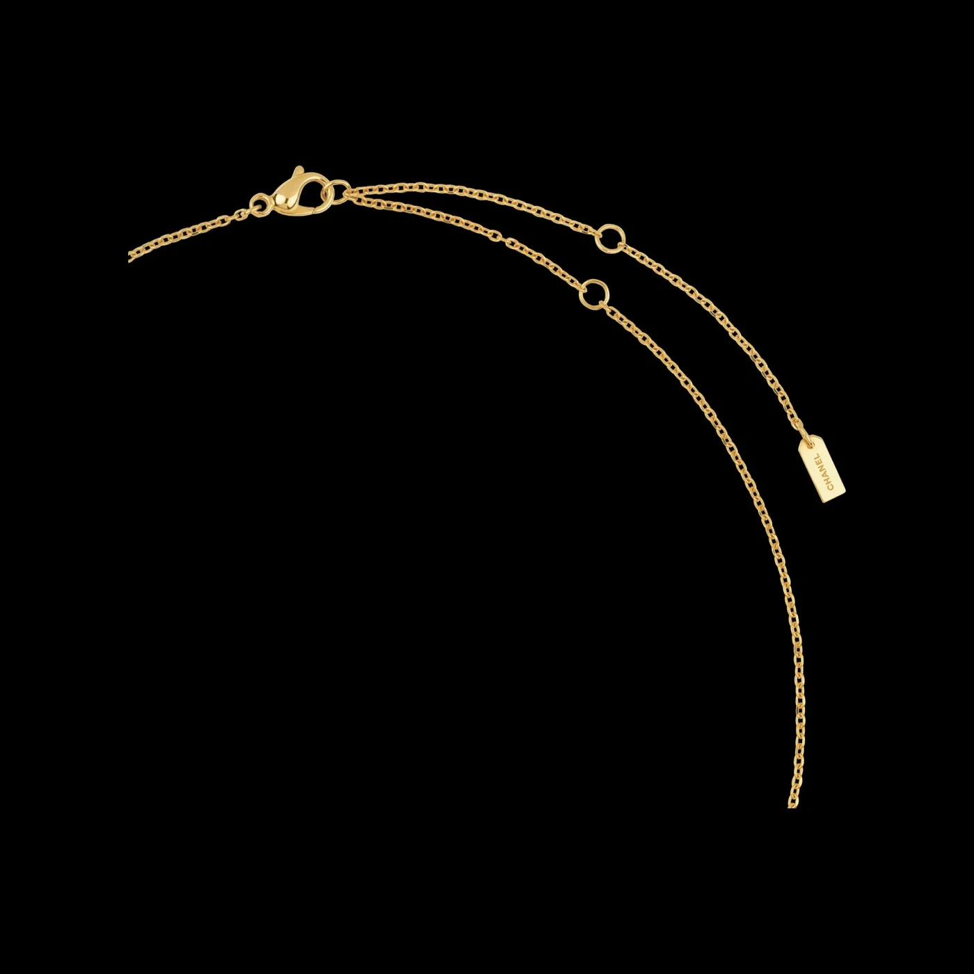 Chanel Extrait De N°5 Necklace Yellow Gold