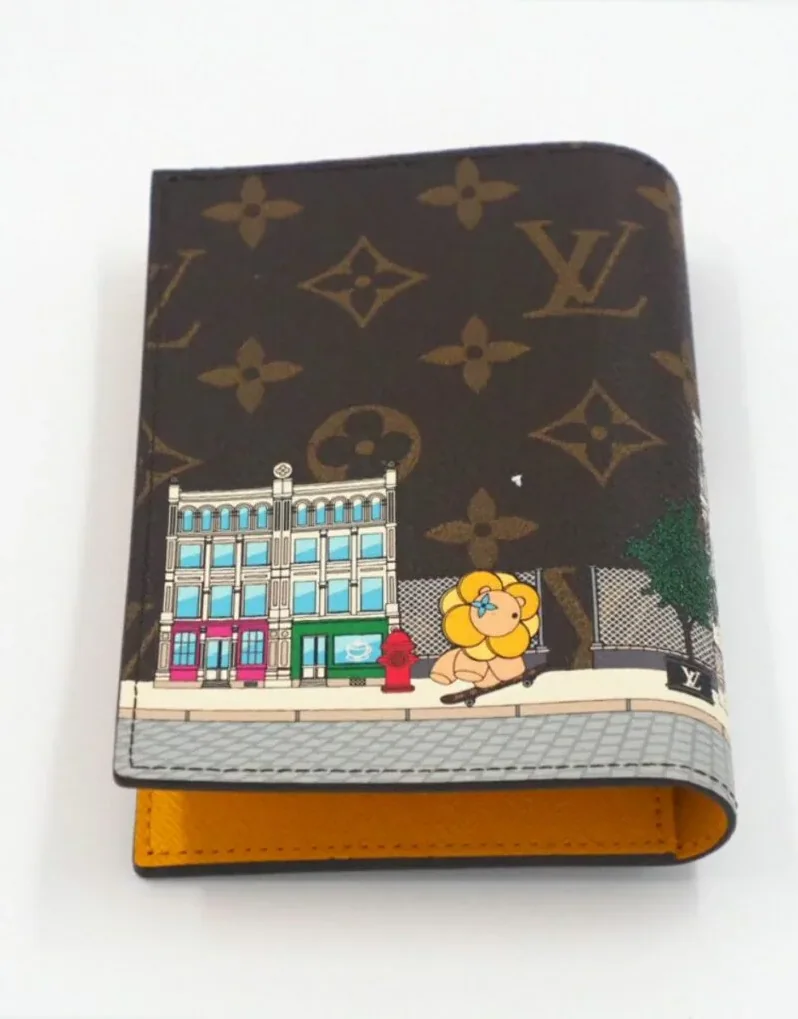 Louis Vuitton Vivienne Passport Cover Monogram Yellow 5.5Inches/