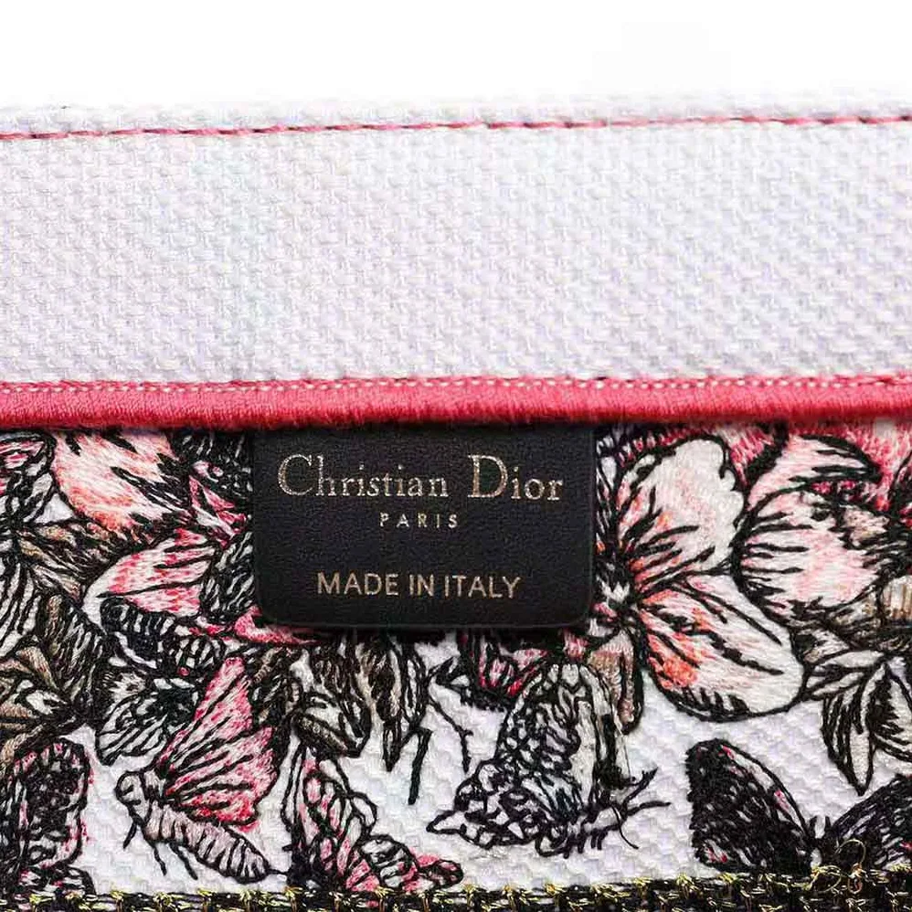 Dior Medium Dior Book Tote Multicolor Butterfly Embroidery for Women