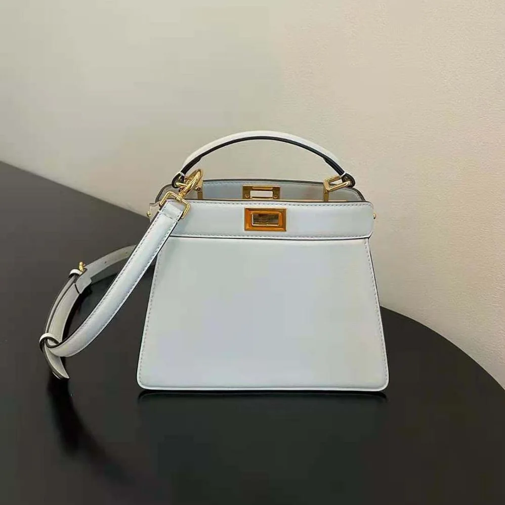 Fendi Peekaboo ISeeU Petite White Padded Nappa Leather Bag for Women Fendi Peekaboo ISeeU Petite White Padded Nappa Leather Bag for Women