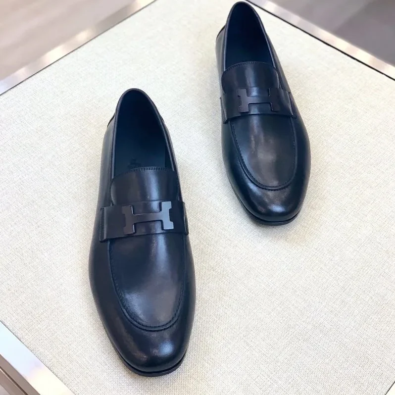 Hermes Paris Loafers Navy Hermes Paris Loafers Navy