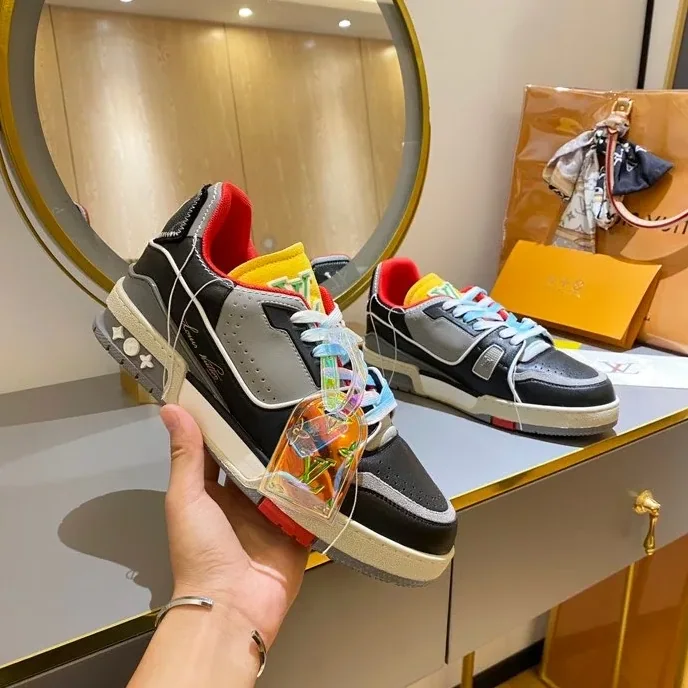 Louis Vuitton Trainer Sneaker Rubber Grain Multiple Color Virgil Abloh