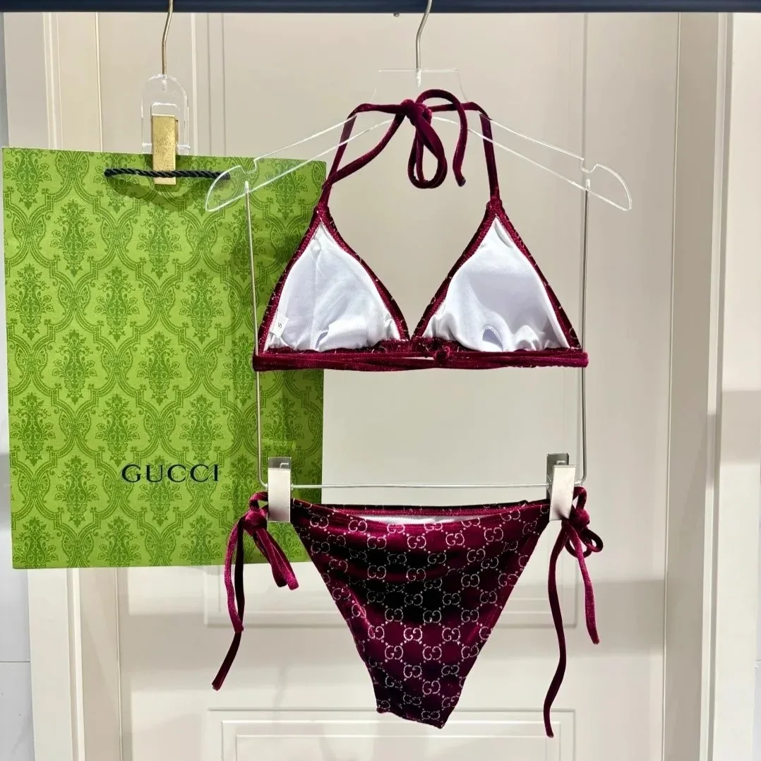 Gucci GG Sparkle Bikini Burgundy Gucci GG Sparkle Bikini Burgundy