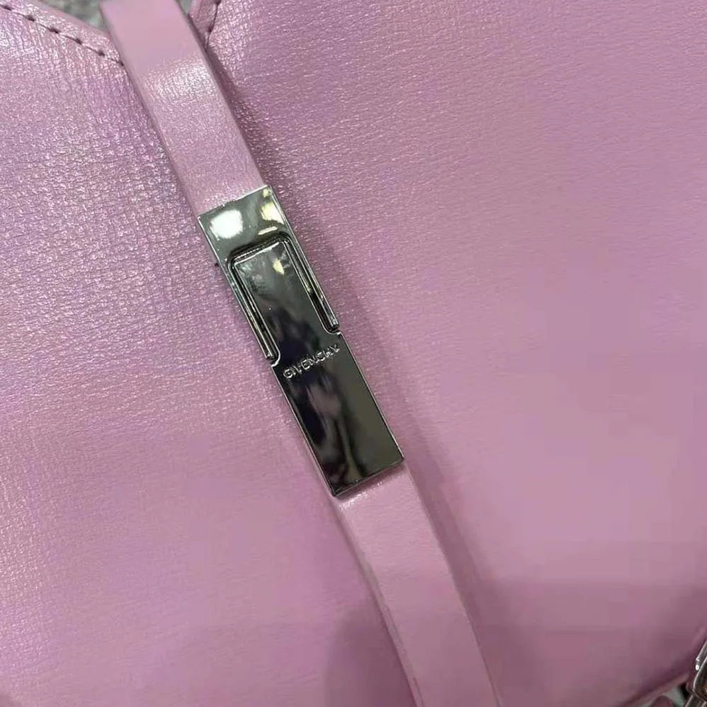 Givenchy Small Cut Out Bag in Box Leather with Chain for Women in Pink