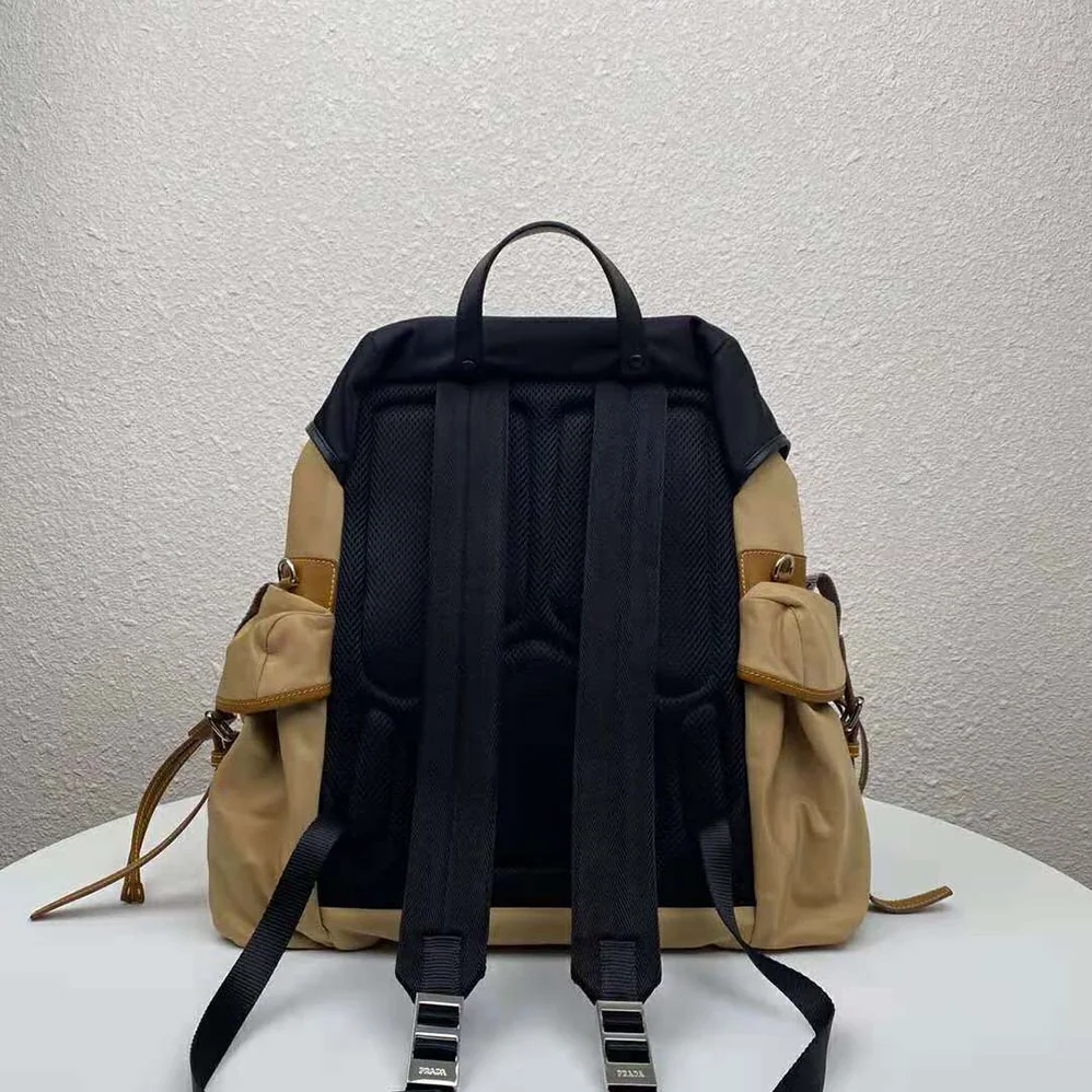 Prada Technical Fabric Nylon Backpack for Men in Brown Prada Technical Fabric Nylon Backpack for Men in Brown