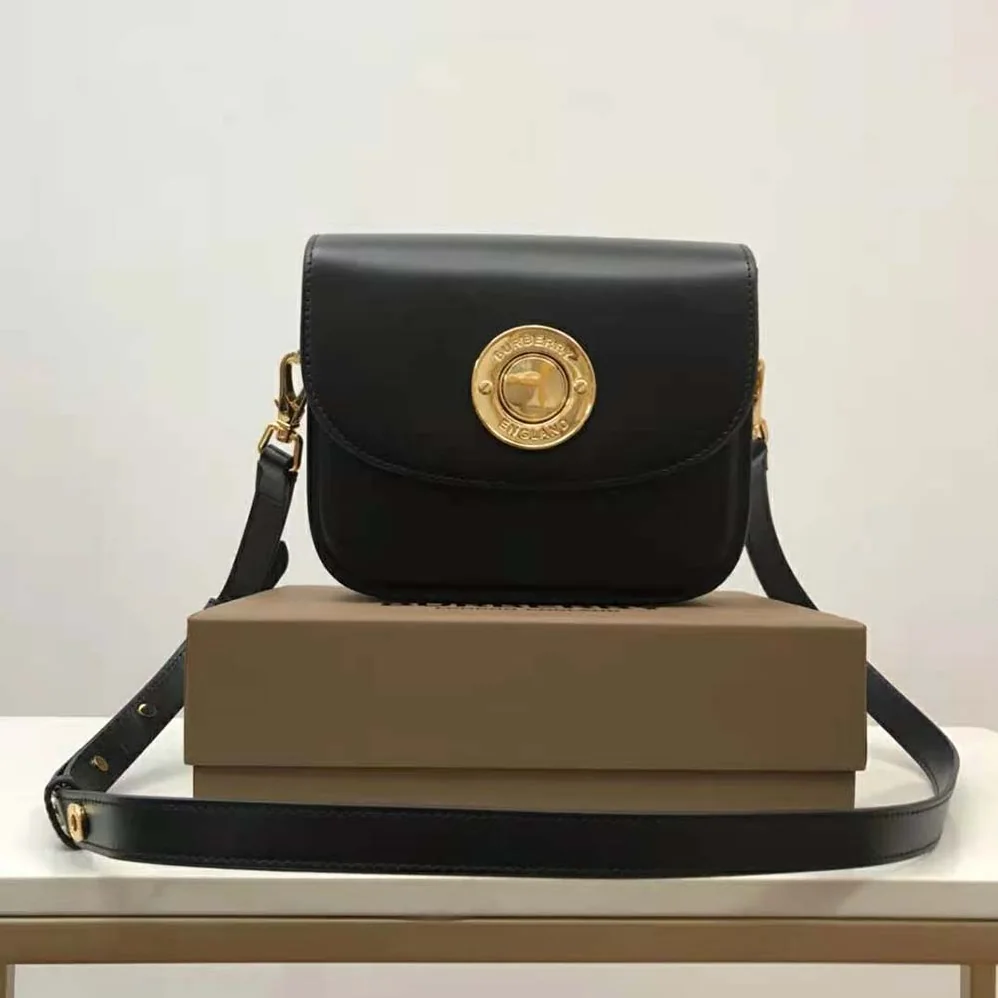 Burberry Leather Small Elizabeth Bag for Women in Black