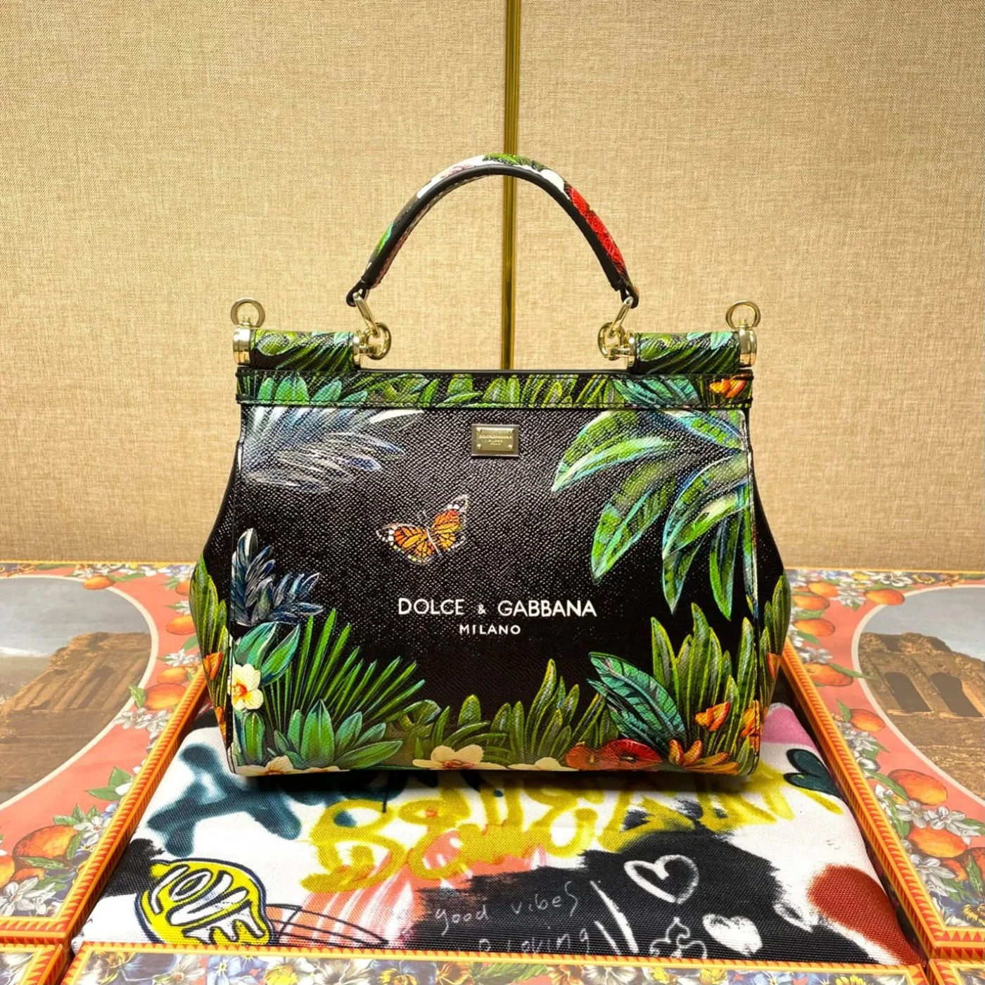 Dolce & Gabbana Milano Sicily Bag Green / Dolce & Gabbana Milano Sicily Bag Green /