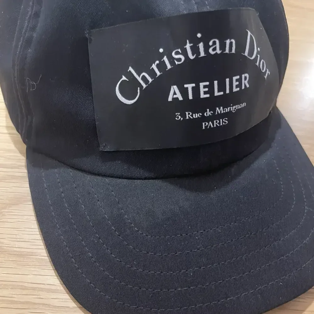 Dior Cap with Centered Christian Dior Black Cotton Canvas for Unisex Dior Cap with Centered Christian Dior Black Cotton Canvas for Unisex