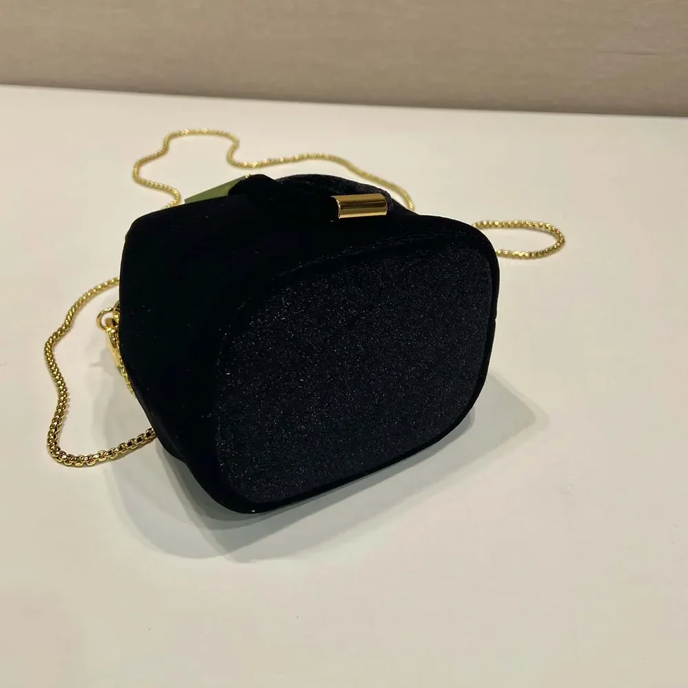 Prada Velvet Mini Pouch for Women in Black Prada Velvet Mini Pouch for Women in Black