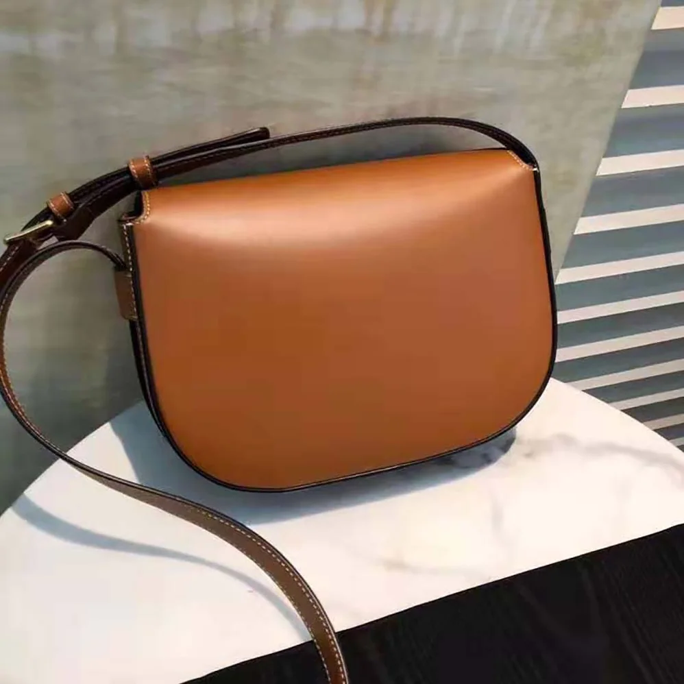 Celine Medium Maillon Triomphe Bag in Natural Calfskin for Women in Brown Celine Medium Maillon Triomphe Bag in Natural Calfskin for Women in Brown