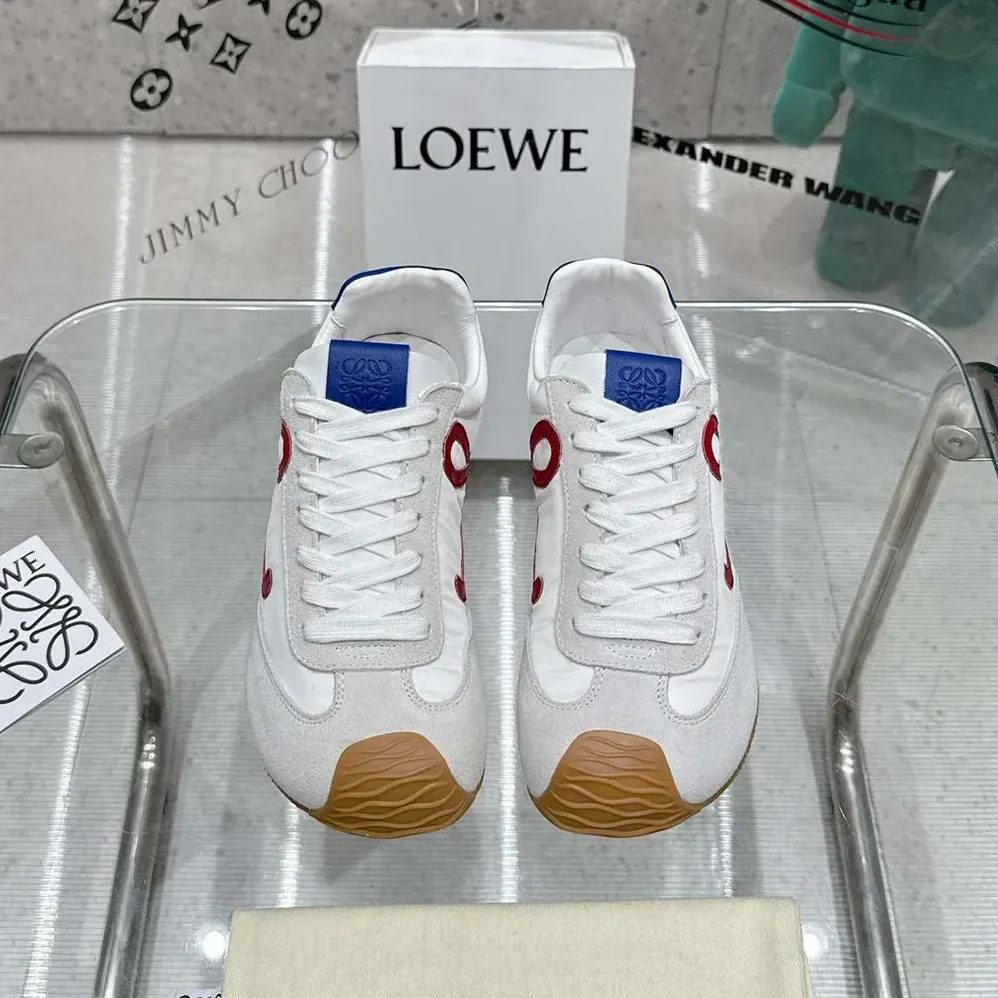 Loewe Ballet Runner 2.0 in Nylon and Calfskin for Unisex in Red Loewe Ballet Runner 2.0 in Nylon and Calfskin for Unisex in Red