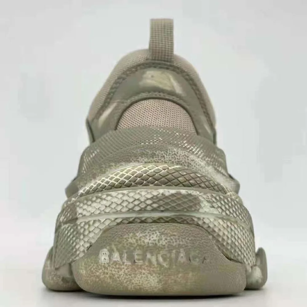 Balenciaga Triple S Faded Sneaker in Beige for Women Balenciaga Triple S Faded Sneaker in Beige for Women