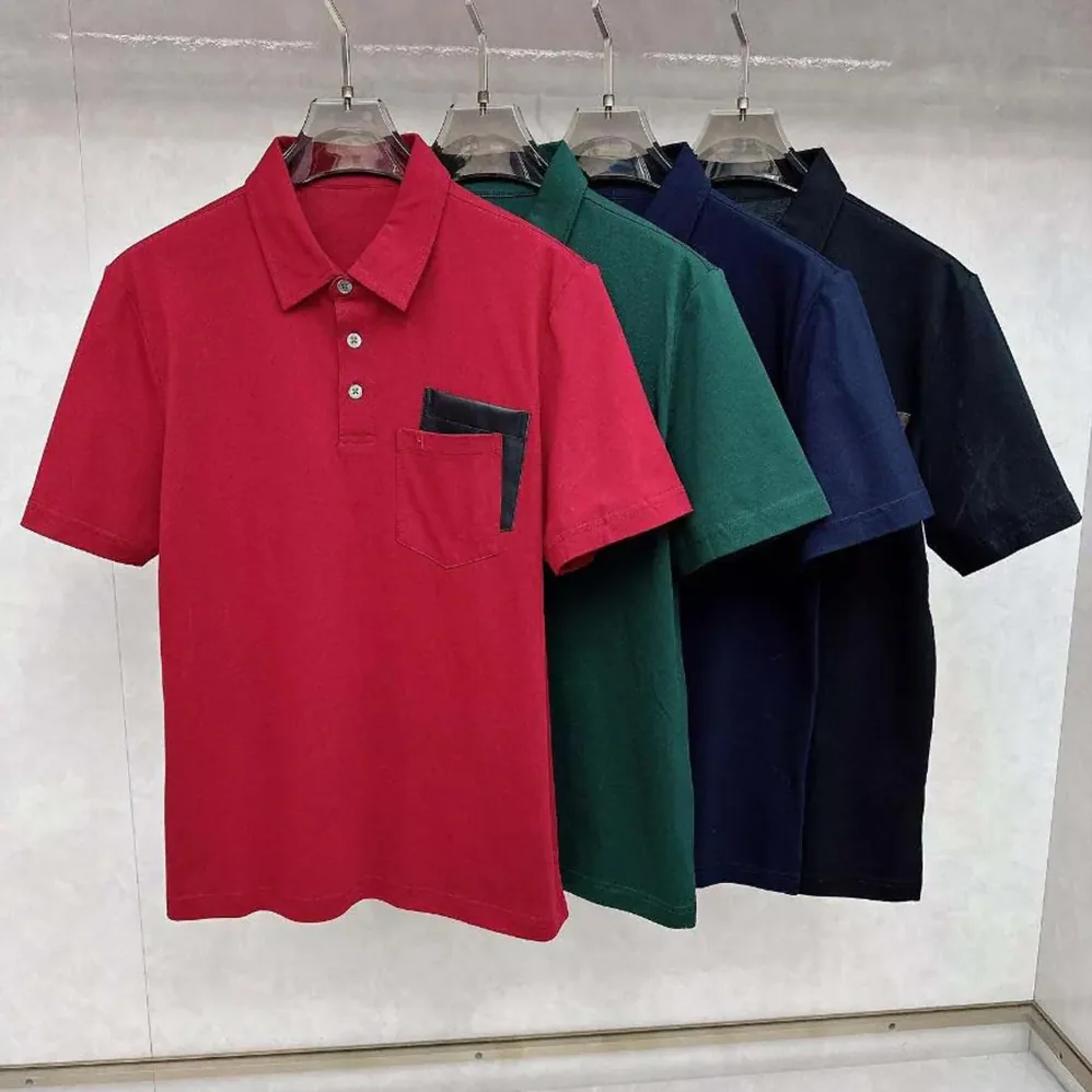 Hermes Polo Shirt with Pocket for Men in Dark Green Hermes Polo Shirt with Pocket for Men in Dark Green
