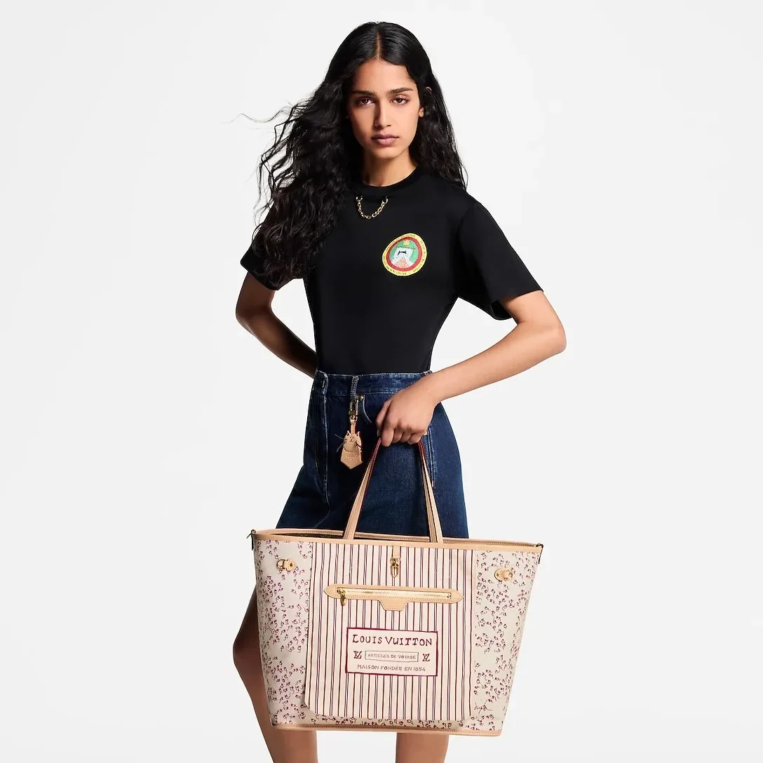 Louis Vuitton Neverfull Inside Out GM Tote Bag in Beige Monogram Gold Hardware