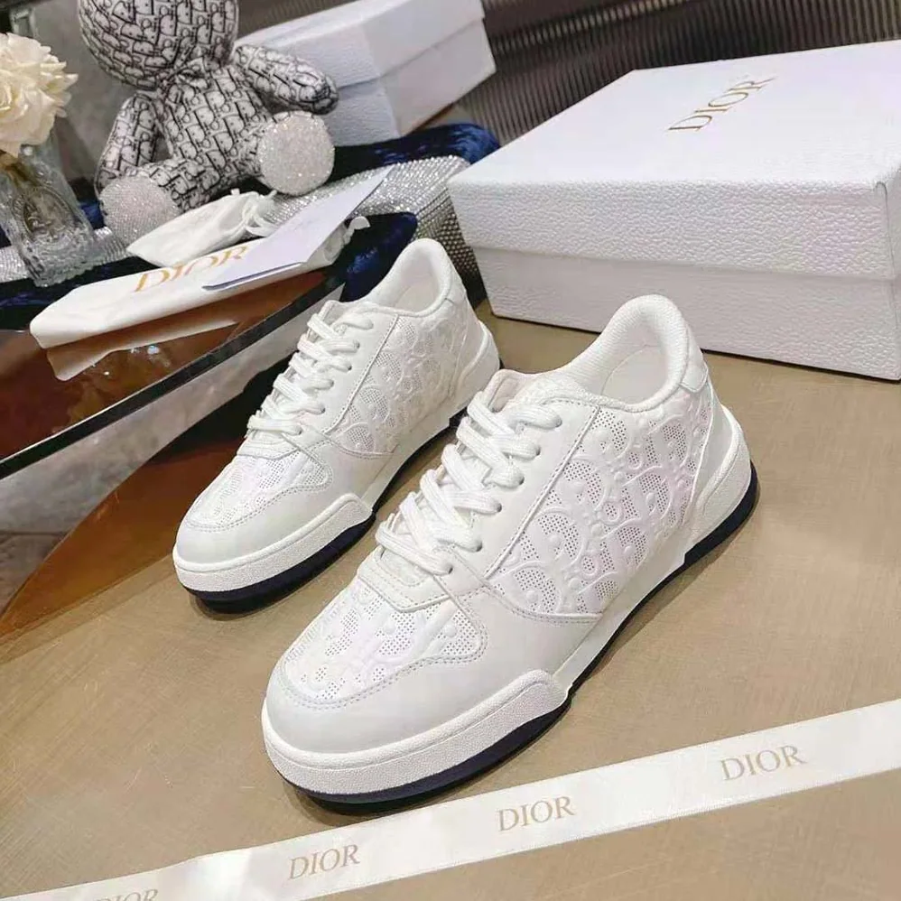 Dior One Sneaker White Dior Oblique Perforated Calfskin for Unisex Dior One Sneaker White Dior Oblique Perforated Calfskin for Unisex