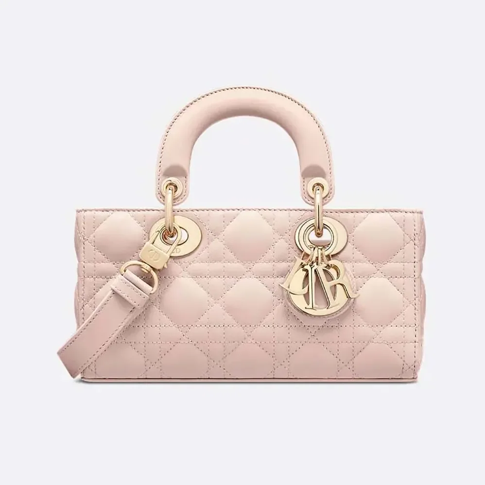 Dior Small Lady D-Joy Bag Powder Pink Cannage Lambskin for Women Dior Small Lady D-Joy Bag Powder Pink Cannage Lambskin for Women