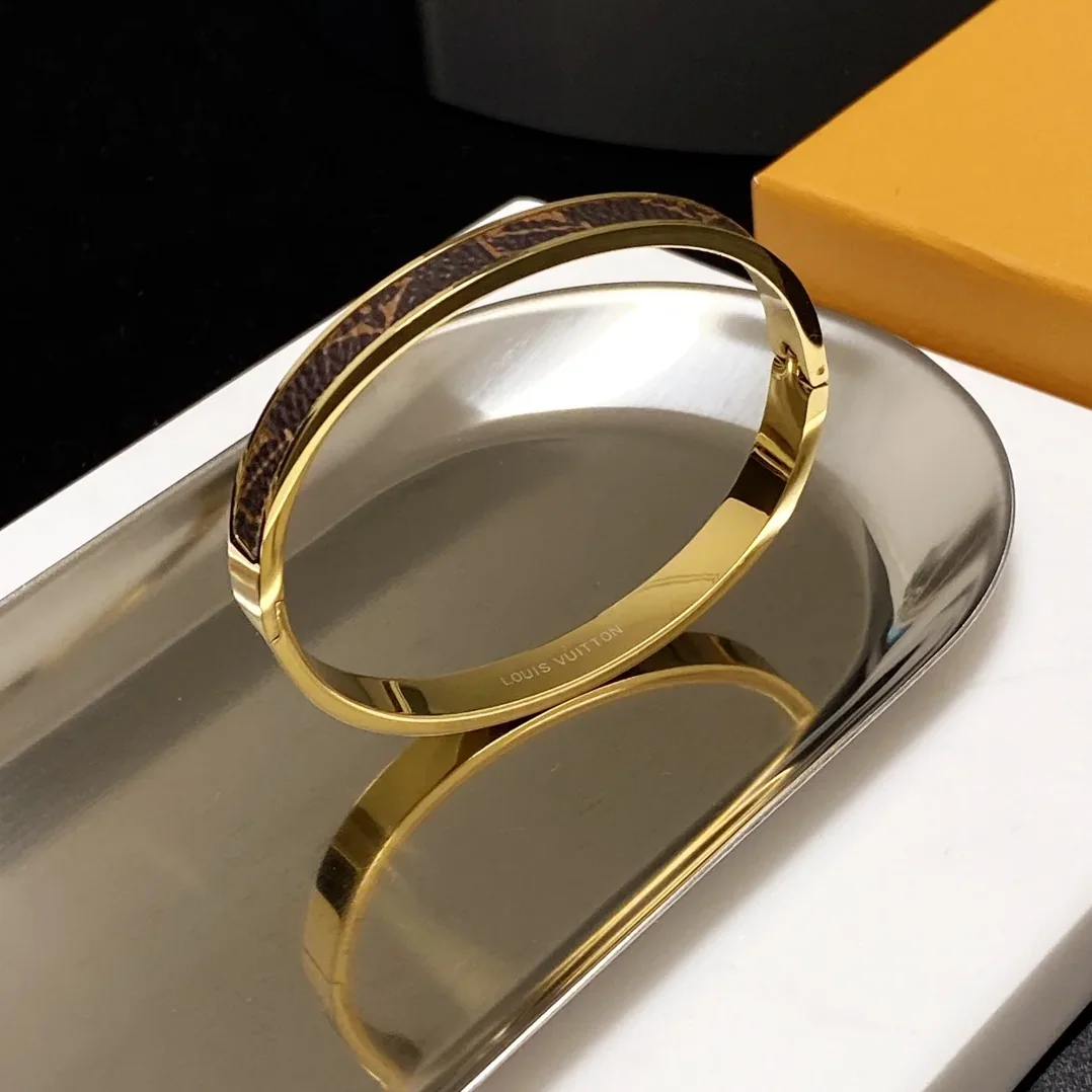 Louis Vuitton Letter Bracelet Gold