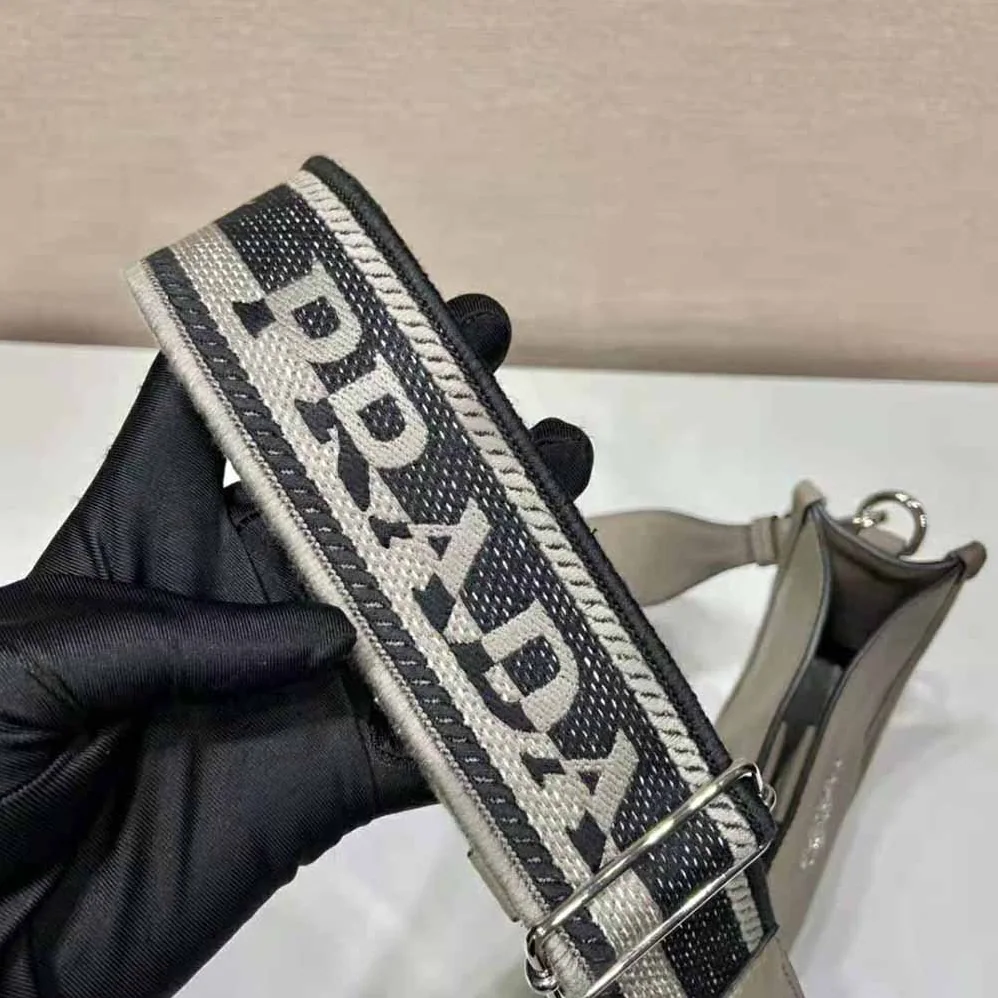 Prada Leather Mini Shoulder Bag for Unisex in Grey Prada Leather Mini Shoulder Bag for Unisex in Grey
