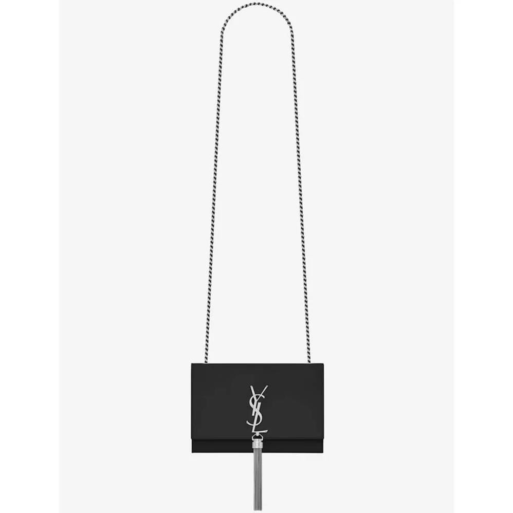 Saint Laurent YSL Kate Small With Tassel Smooth Leather for Women in Black