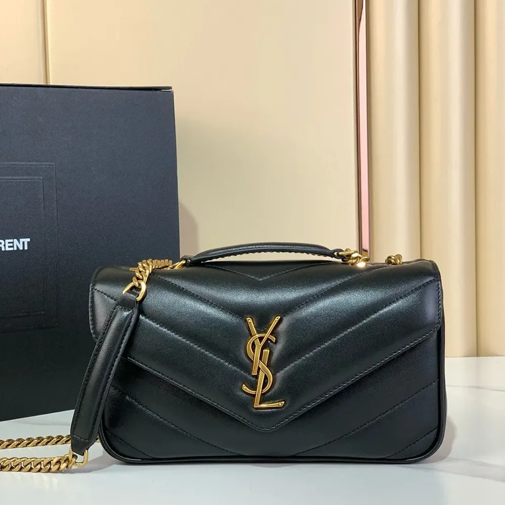 Saint Laurent YSL Loulou Small in Matelasse Lambskin for Women