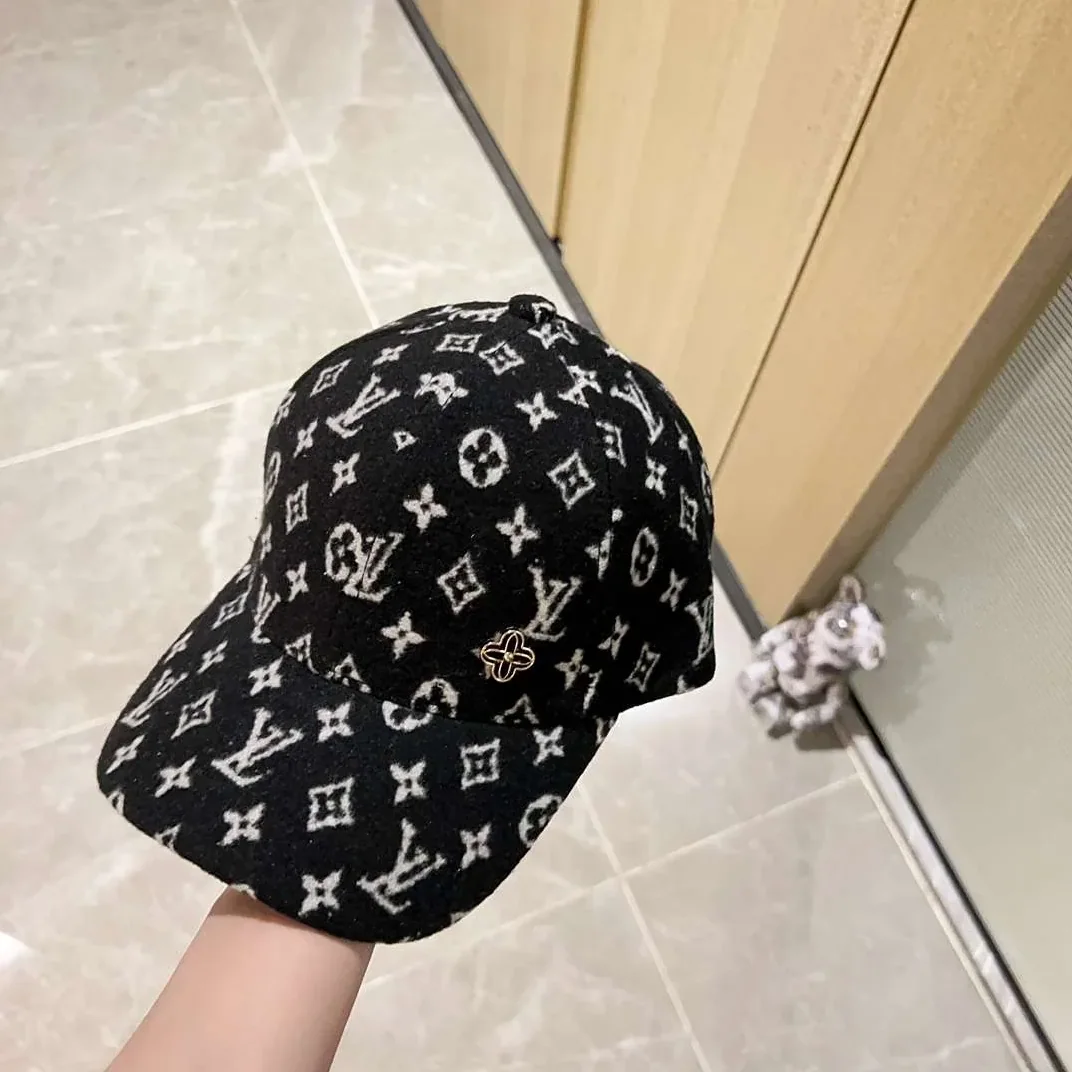 Louis Vuitton Monogram Pattern Cap Black Louis Vuitton Monogram Pattern Cap Black