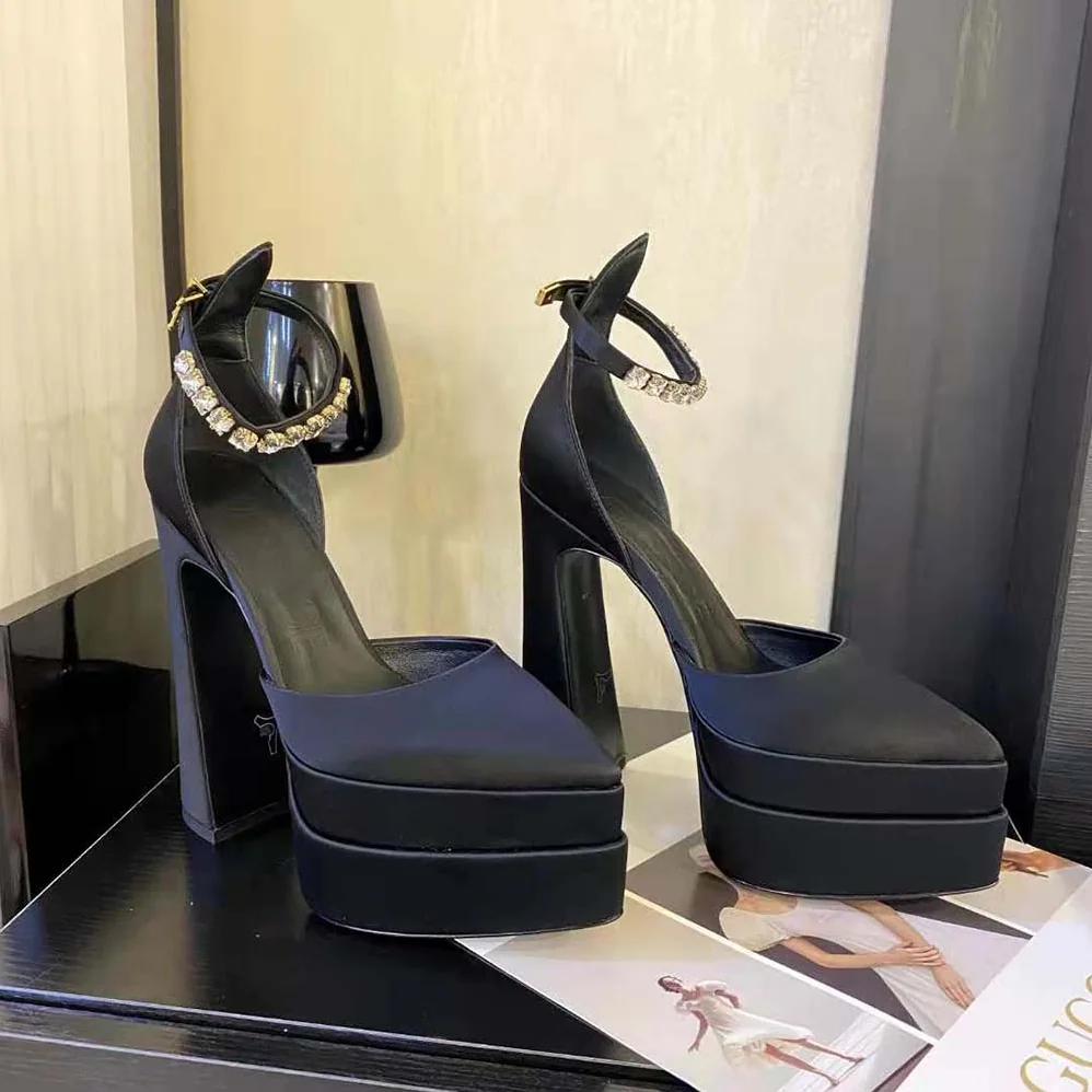 Versace Aevitas Pointy Platform Pumps in 16cm Heel Height for Women