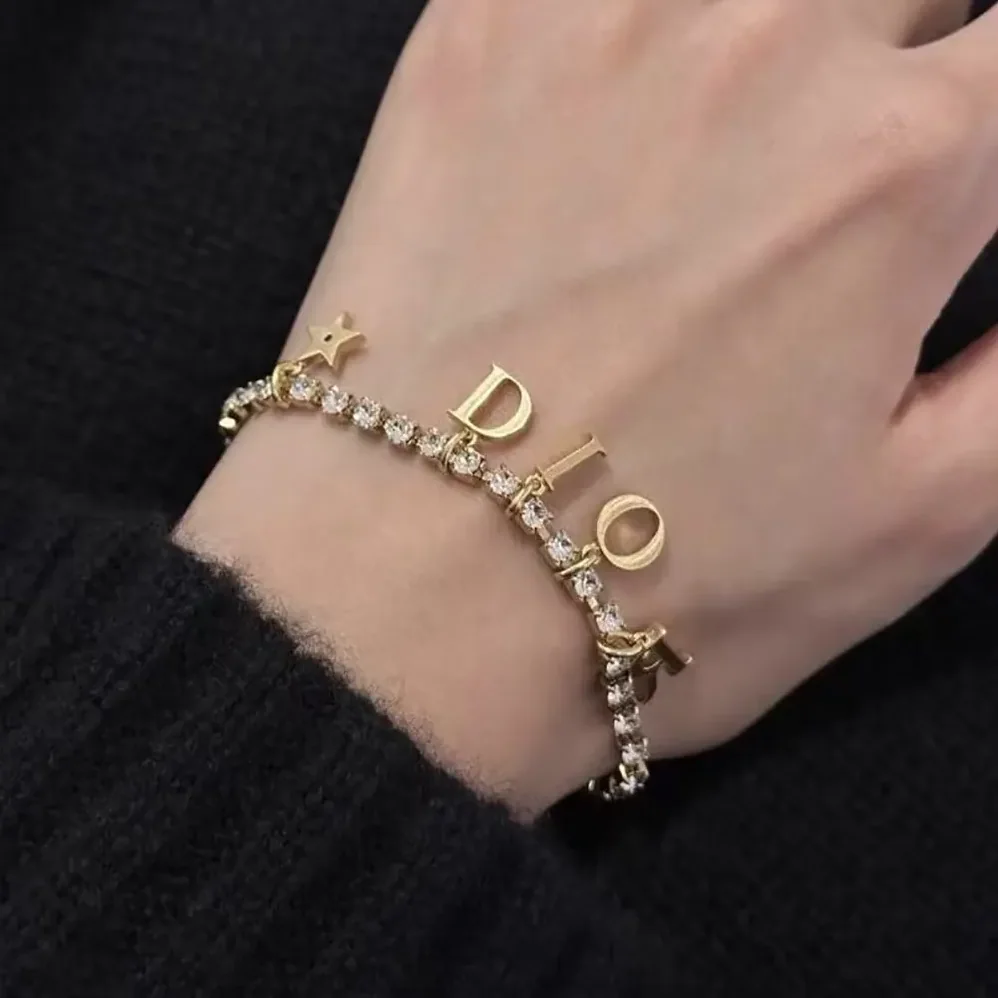Dior Dio(r)evolution Bracelet Gold-Finish Metal and Silver for Women in Tone Crystals Dior Dio(r)evolution Bracelet Gold-Finish Metal and Silver for Women in Tone Crystals