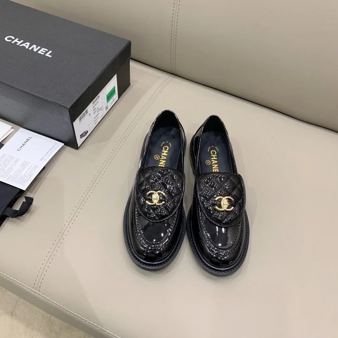 Chanel Loafers Shiny Black , Shoes for Women Chanel Loafers Shiny Black , Shoes for Women
