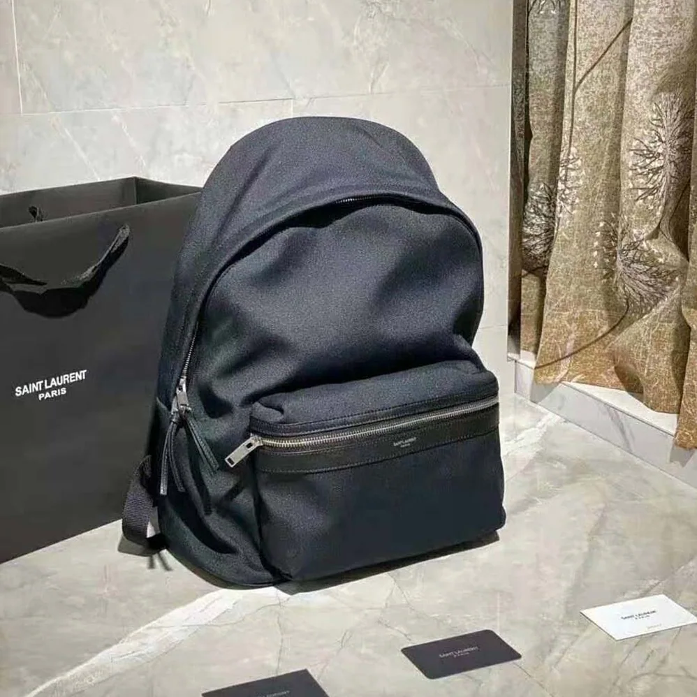 Saint Laurent YSL City Mini Backpack in Canvas for Women