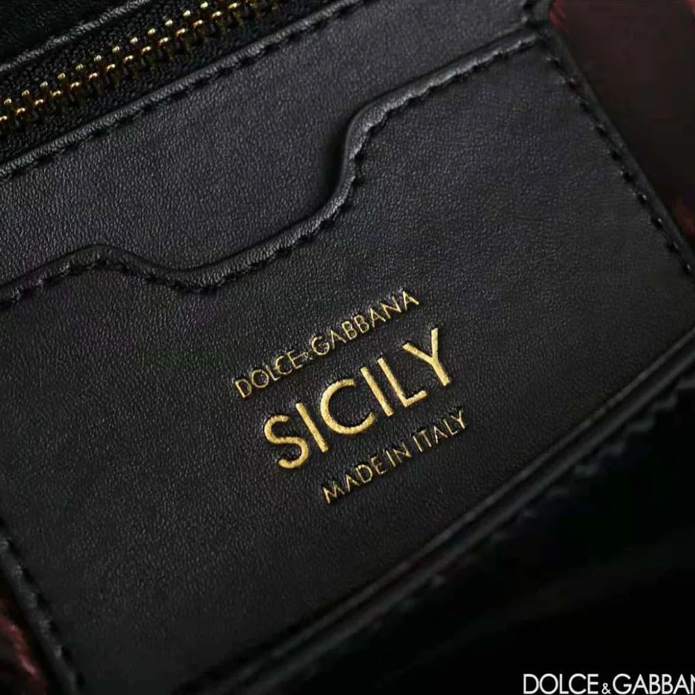 Dolce Gabbana D&G Elongated Sicily Handbag for Women in Black