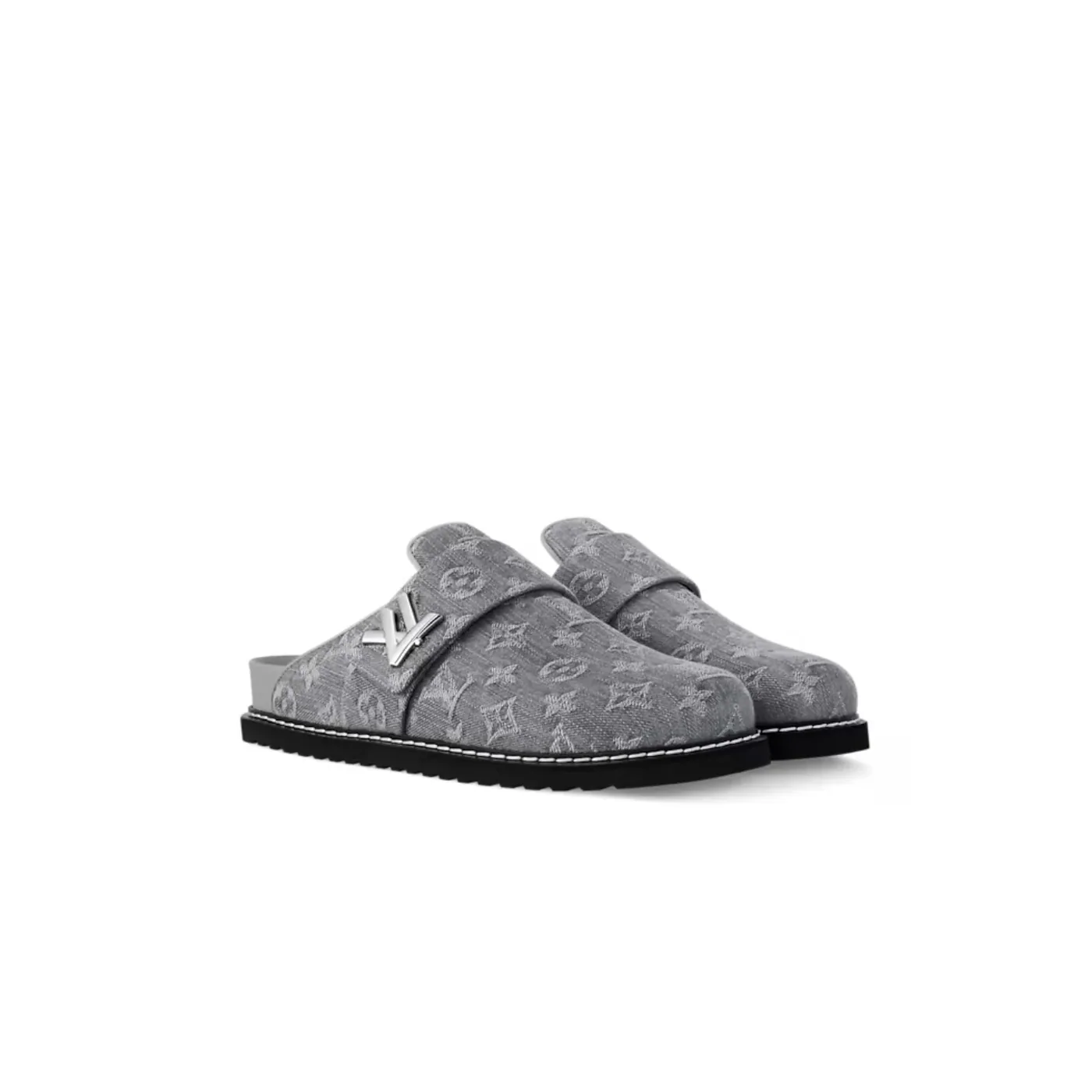 Louis Vuitton LV Cosy Comfort Mule Gray 1AGVP3 Louis Vuitton LV Cosy Comfort Mule Gray 1AGVP3