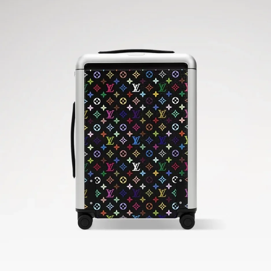 Louis Vuitton LV x TM Horizon 55 Suitcase in Multicolor Noir Silver Hardware