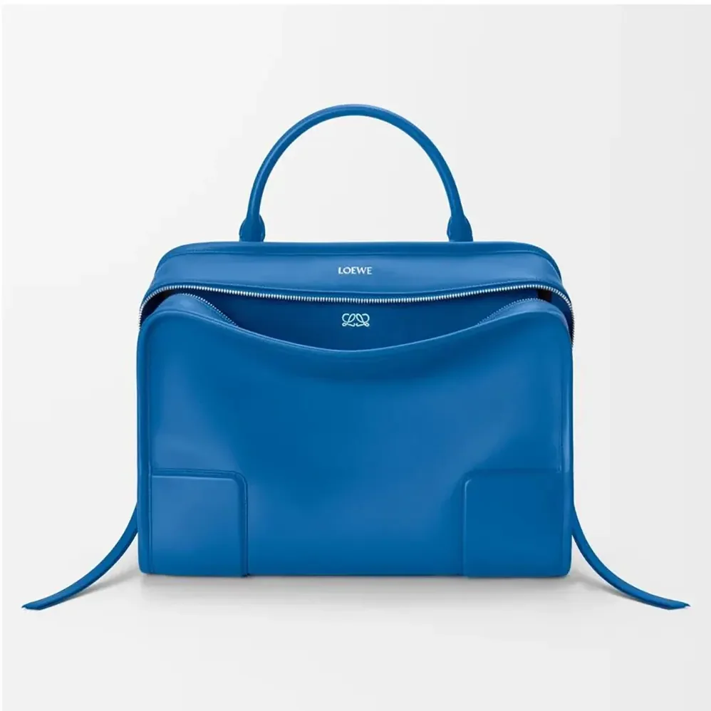 Loewe Large Amazona 180 Bag in Soft Calfskin for Women in Blue Loewe Large Amazona 180 Bag in Soft Calfskin for Women in Blue
