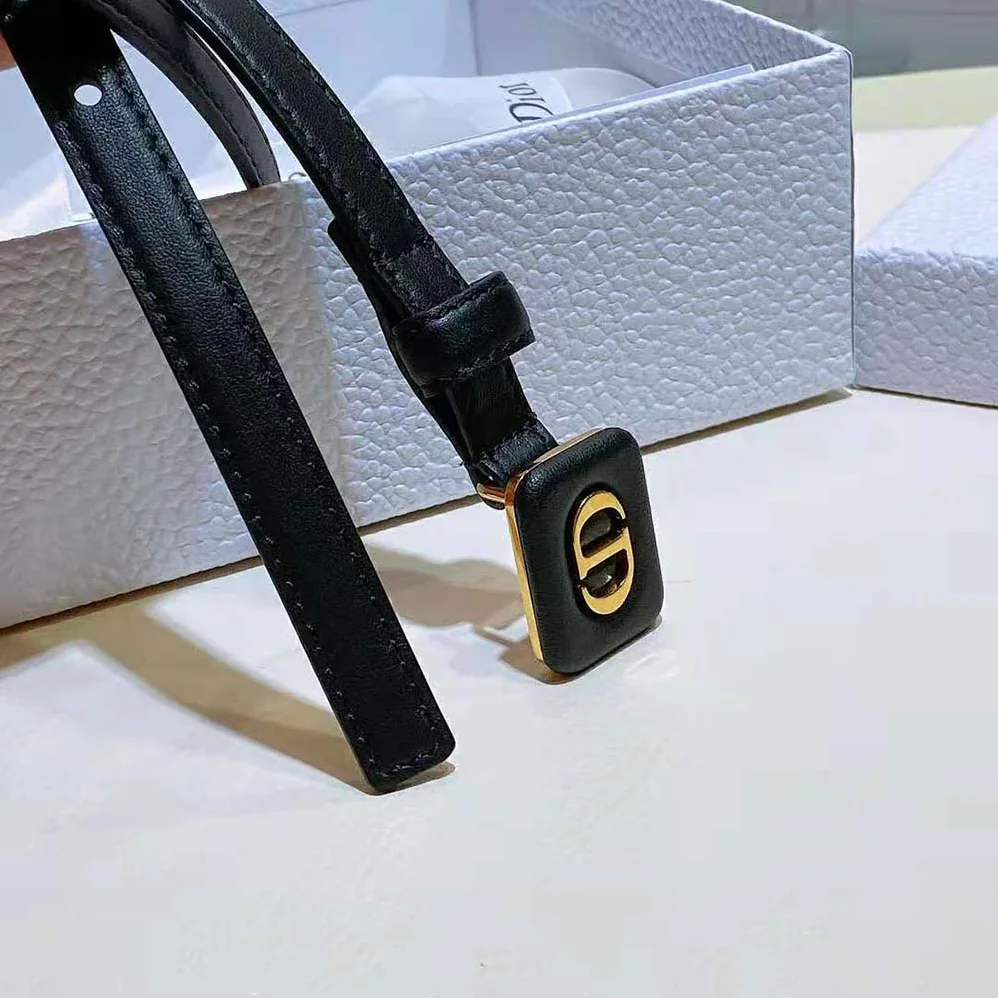 Dior Dior Bobby Belt Black Smooth Calfskin 12 MM for Women Dior Dior Bobby Belt Black Smooth Calfskin 12 MM for Women