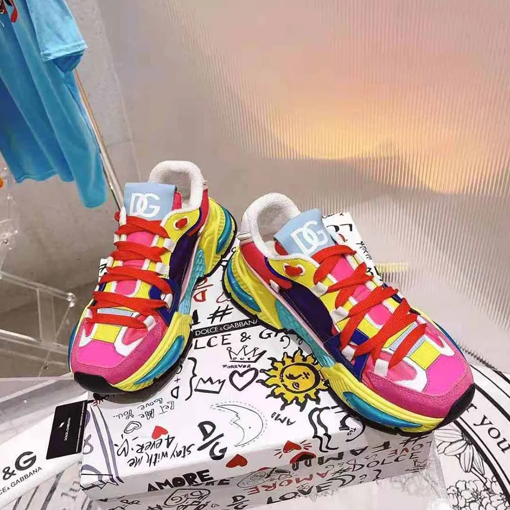 Dolce Gabbana D&G Mixed for Women in Material Airmaster Sneakers Dolce Gabbana D&G Mixed for Women in Material Airmaster Sneakers