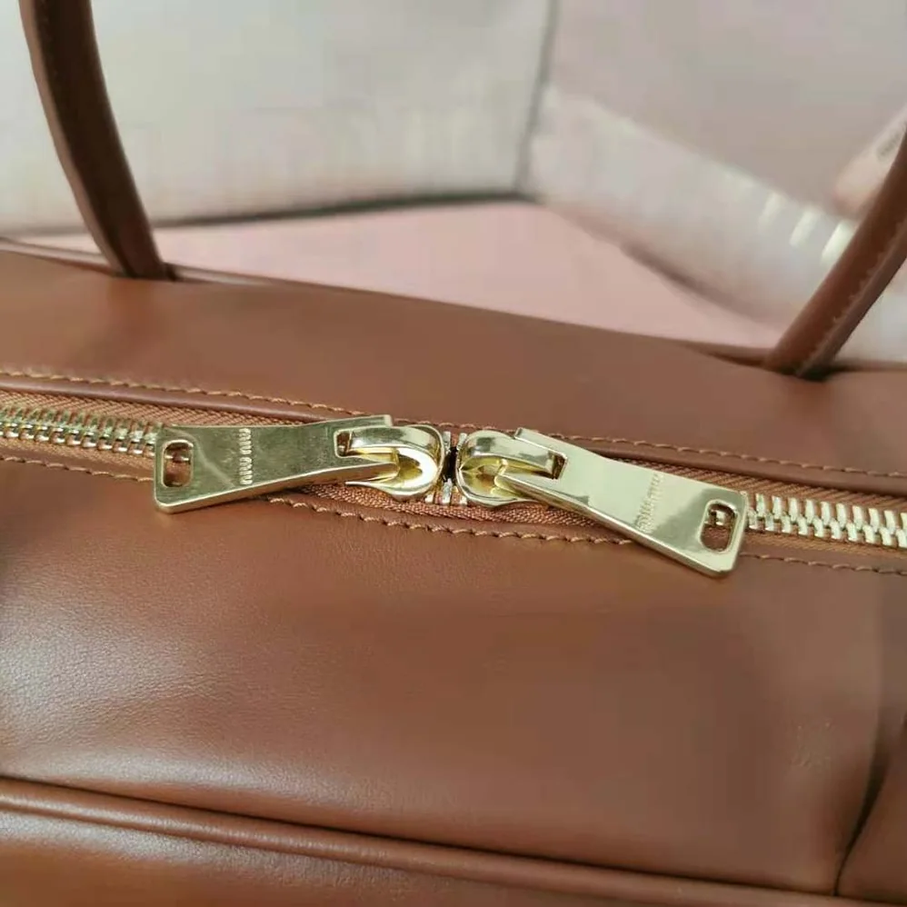 Miu Miu Leather Top-Handle Bag for Women in Brown