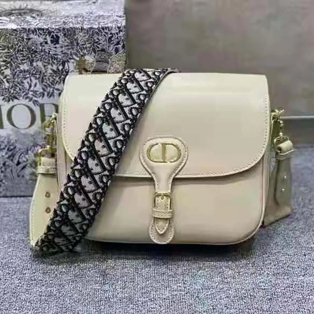 Dior Large Dior Bobby Bag Box Calfskin for Women in Beige