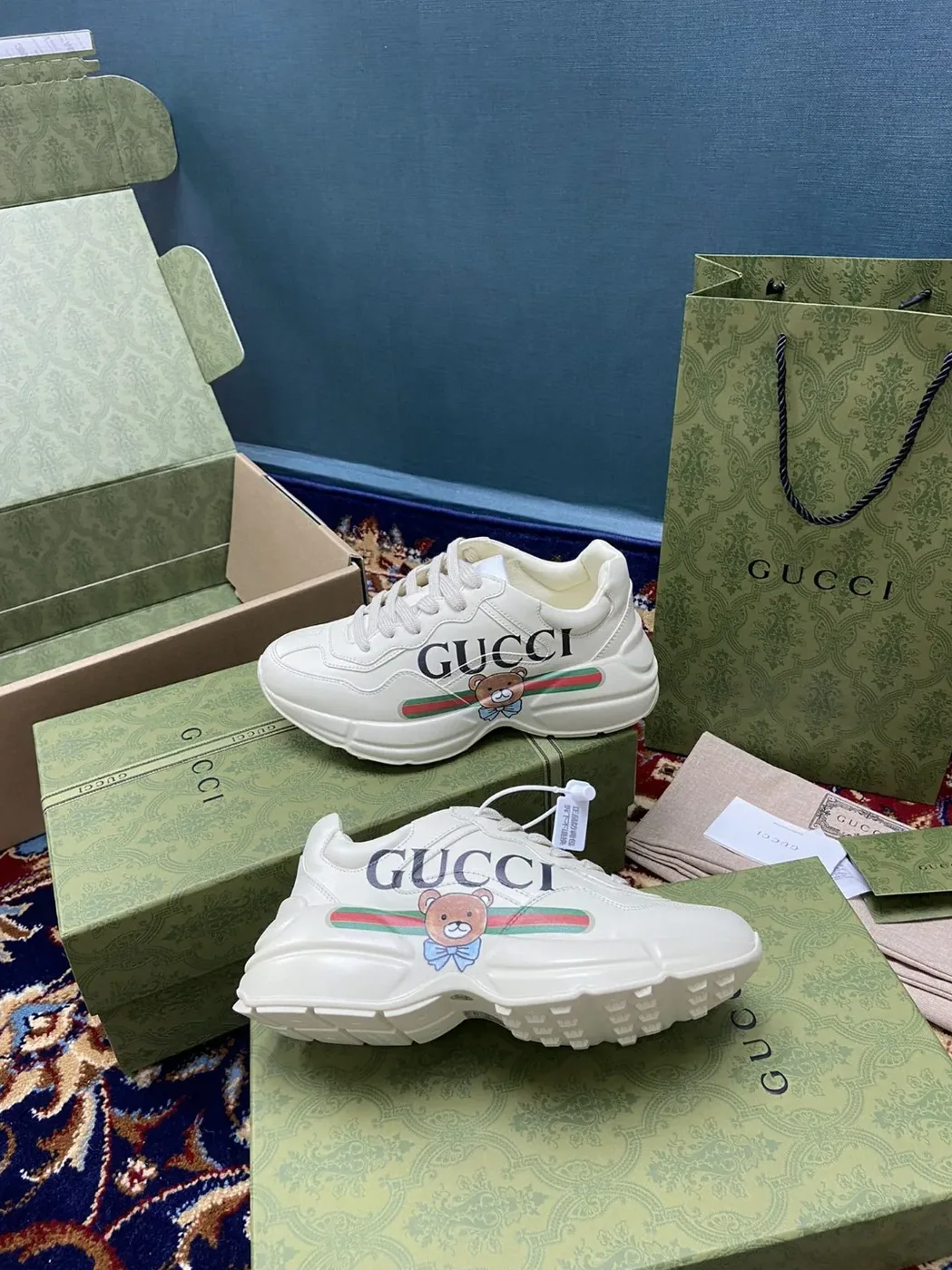 Gucci KAI x Gucci Rhyton Sneaker White Ivory