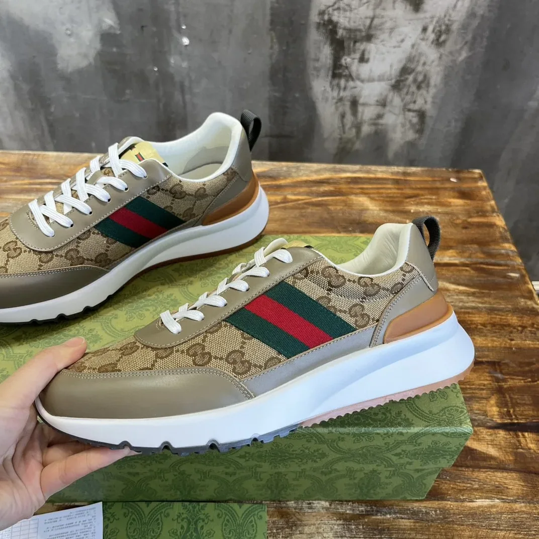 Gucci Sneaker With Web Beige Gucci Sneaker With Web Beige