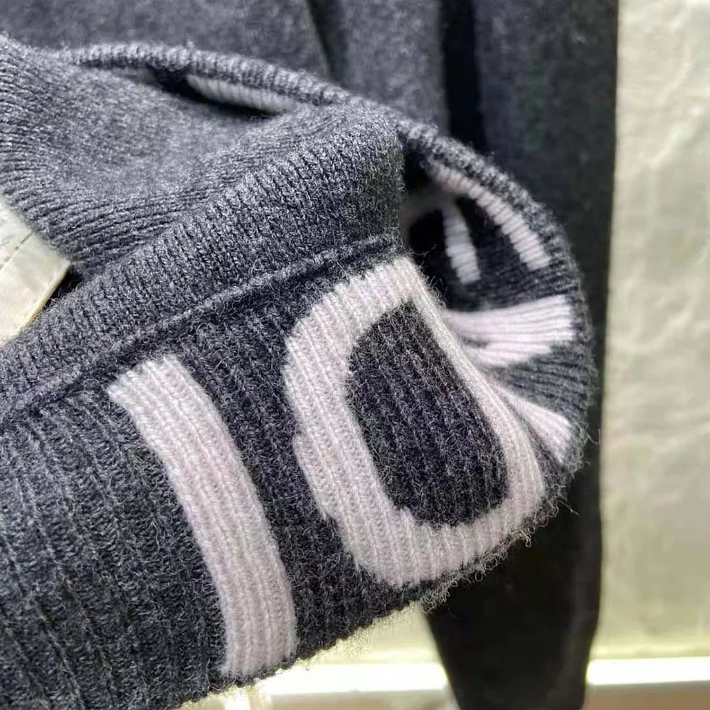 Fendi Sweater Gray Cashmere and Wool Pullover for Women