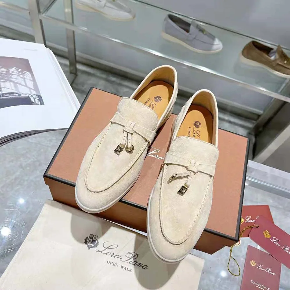 Loro Piana Summer Charms Walk Loafers for Unisex in Beige