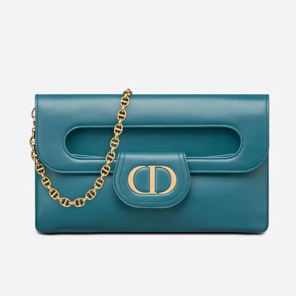 Dior Medium Diordouble Bag Deep Ocean Blue Smooth Calfskin for Women Dior Medium Diordouble Bag Deep Ocean Blue Smooth Calfskin for Women
